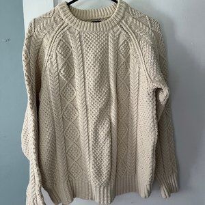 LLBean cable knit sweater